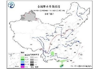 全国降水量预报图