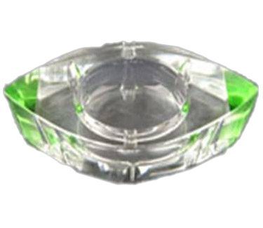 船型水晶烟灰缸(绿)
