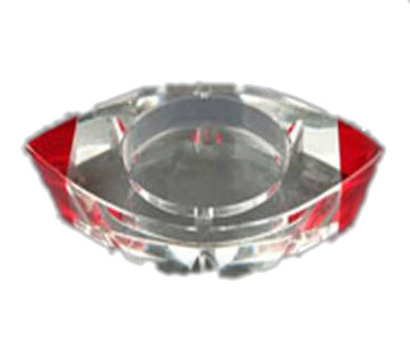 船型水晶烟灰缸(红)