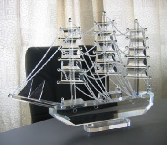 水晶帆船(一帆风顺)