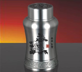 荣华富贵-纯锡茶叶罐